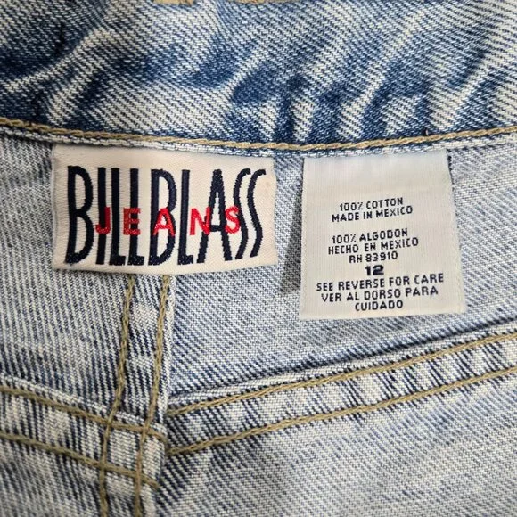 VINTAGE 90s UPCYCLE Handmade Patchwork Super Girly BOHO Baggy Capri Jean Size 12 - Picture 13 of 17